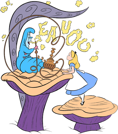 Clipart Resolution 500*570 - Caterpillar Alice In Wonderland Png (500x570), Png Download