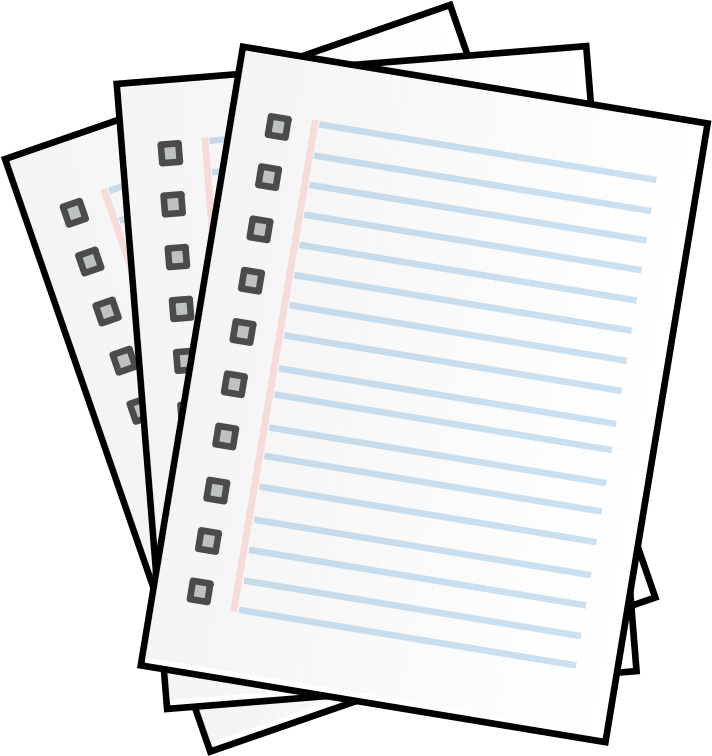 Top 86 Pages Clip Art - School Notes Clipart (712x756), Png Download