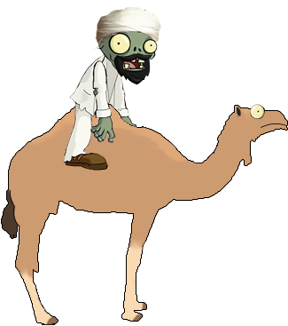 Camel Zombie By Deluxehorse On Deviantart - Camel Zombie (500x460), Png Download