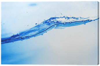 Cuadro En Lienzo Onda De Agua Fresca Y Limpia Con Burbujas - Water (400x400), Png Download