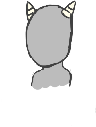 Shortest Of Fawn Horns - Cartoon (539x464), Png Download