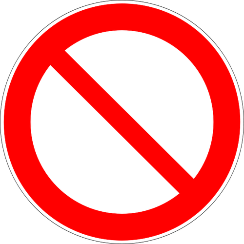 Ban Sign - Signo De Prohibido Png (500x500), Png Download