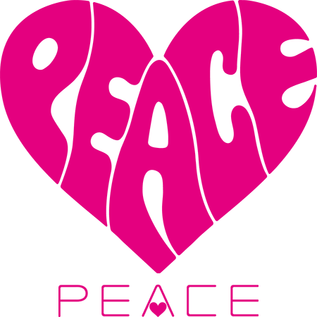Clip Art Black And White Library In Love Woodstock - Peace And Love Logo (450x450), Png Download