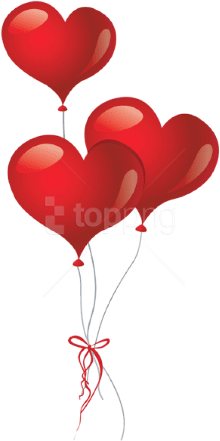 Free Png Download Heart Balloonspicture Png Images - Transparent Background Heart Balloon Png (480x930), Png Download
