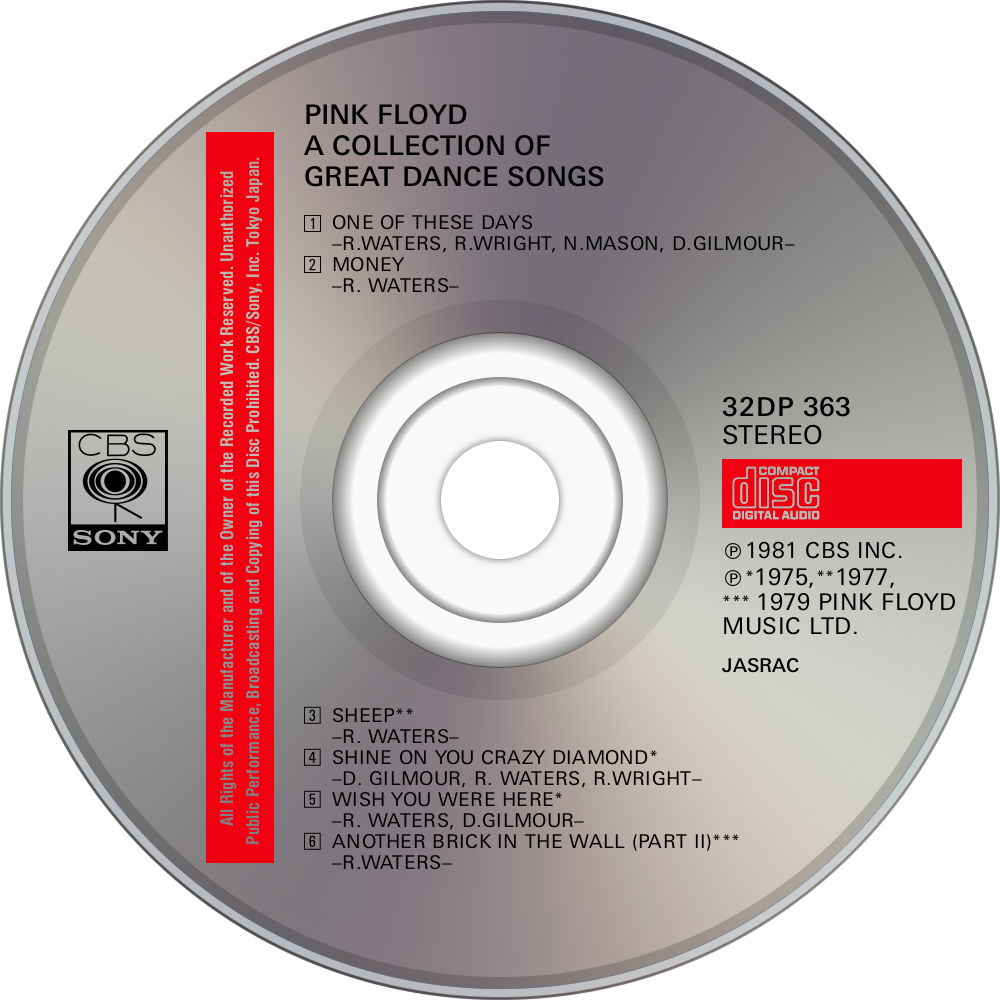 Pink Floyd - Rolling Stones Black And Blue Cd (1000x1000), Png Download