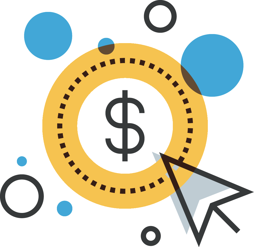 Seo Icon Blue Pixel Pay Per Click - Diversified Economy (1067x1037), Png Download