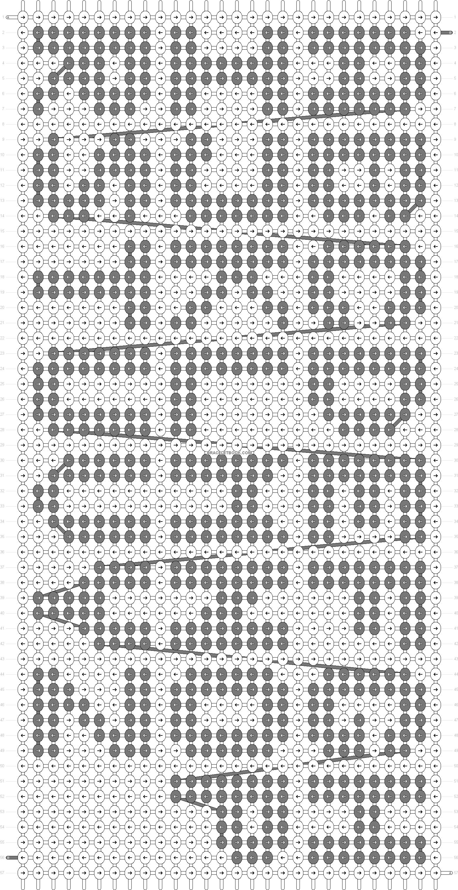Alpha Pattern - Cross-stitch (1572x3036), Png Download