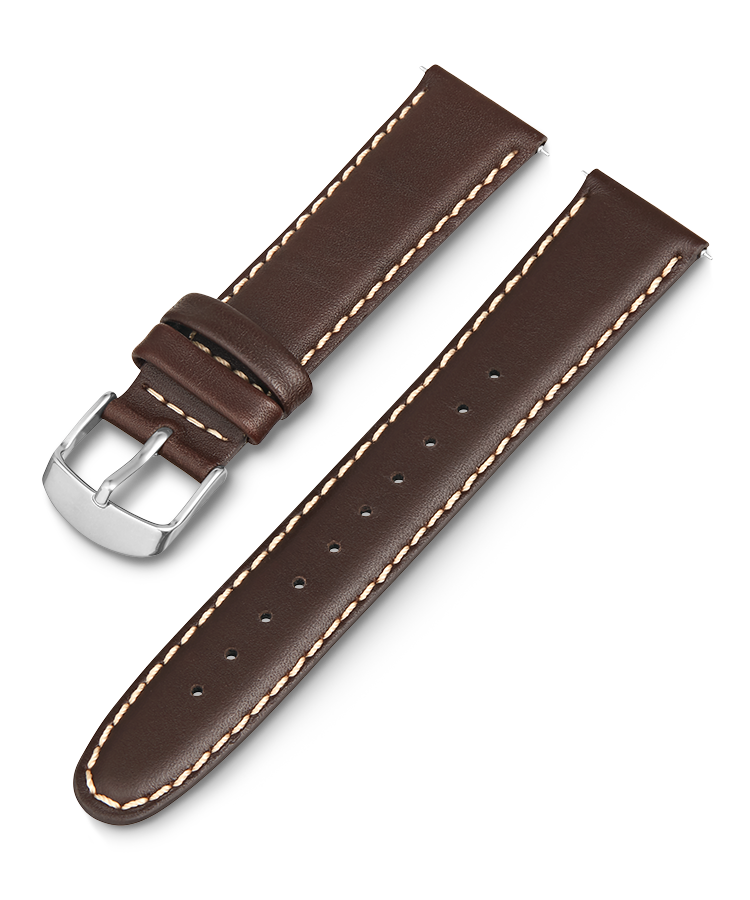 20mm Leather Strap Brown Large - Watch Strap (750x900), Png Download