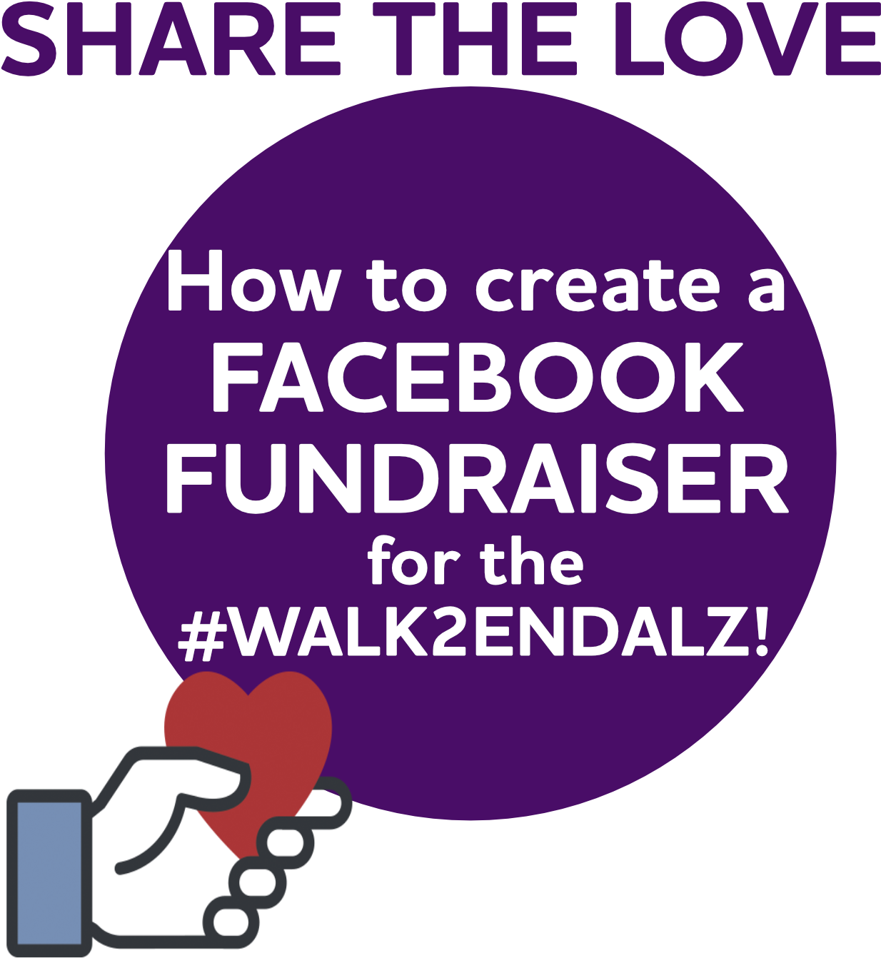 Share The Love Facebook Fundraiser - Graphic Design (1500x1500), Png Download