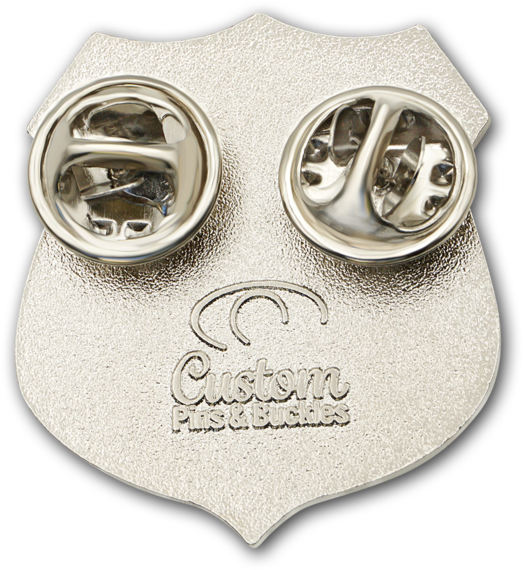 Custom Back The Blue Shield Blue Lives Matter Lapel - Silver (1060x707), Png Download