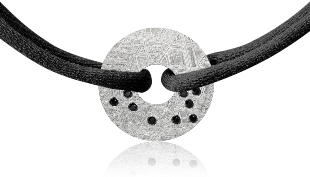 Constellation Meteorite Bracelet Sirius And Black Diamonds - Choker (1000x1000), Png Download