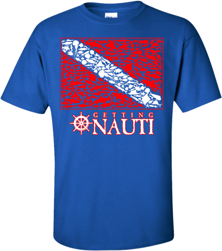 Sea Life Dive Flag - Screen Printing T Shirt Design (850x850), Png Download