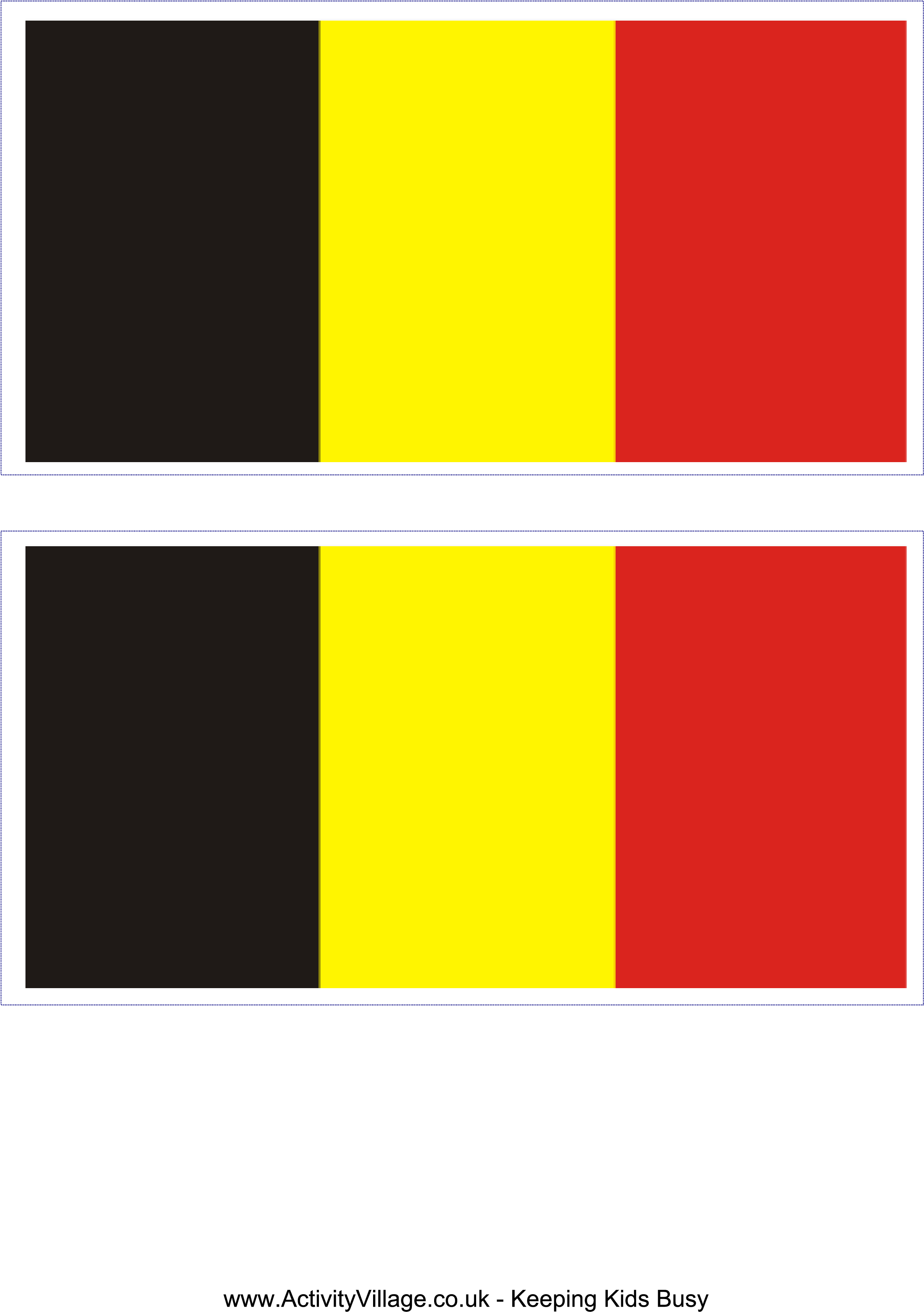 Belgian Flag - Printable Belgian Flag (2480x3508), Png Download
