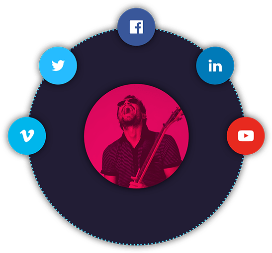 Promote Yourself - Circle (605x523), Png Download