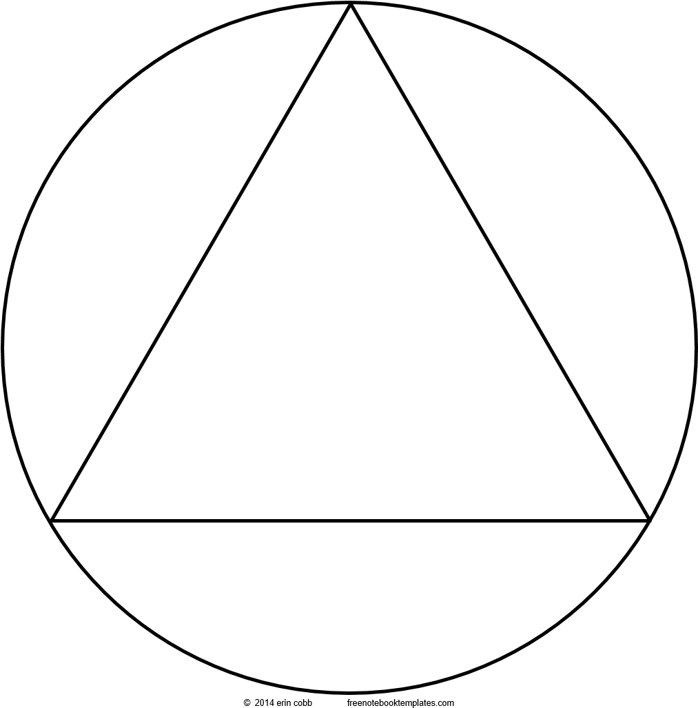 Fun Shapes 3 Petal Triangle - Trojúhelník (1012x1034), Png Download