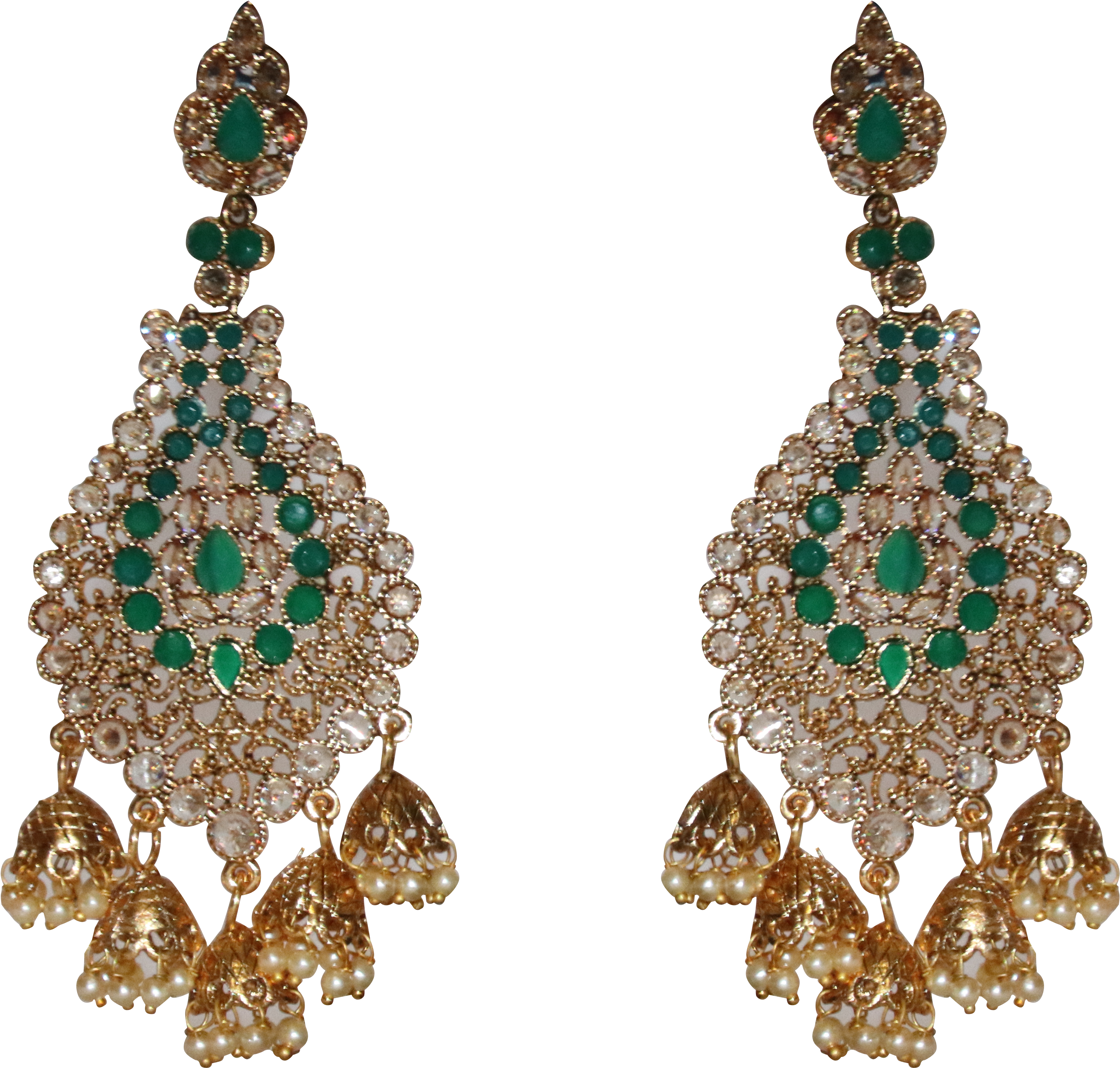 Green Dangling Earring - Earrings (6000x4000), Png Download