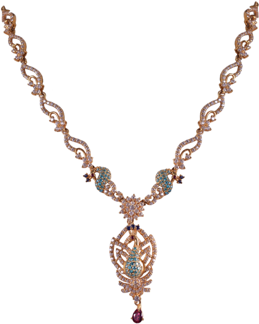 Singapore Gold Design Gold Necklace 2686-06 - Necklace (540x700), Png Download