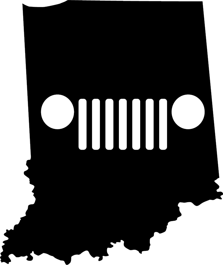 Indiana Grille Decal - Indiana District 9 Map (754x896), Png Download