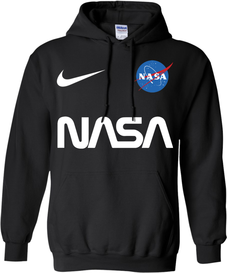 Nasa Astronaut Logo Nike Funny T Shirt Hoodie Men - University Of Maine Hoodies (1155x1155), Png Download