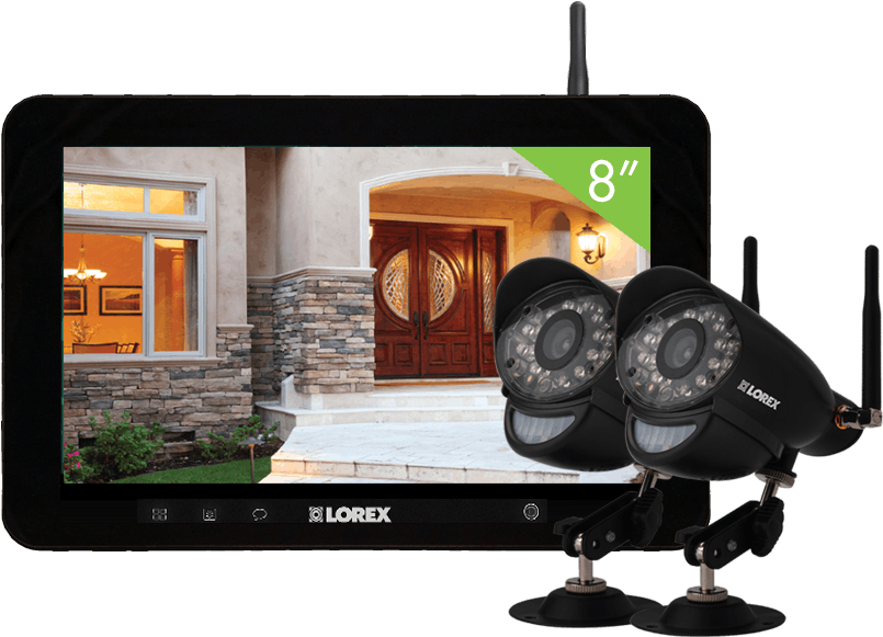 Wireless Home Camera System With 2 Outdoor Cameras - Tablet Computer (900x600), Png Download