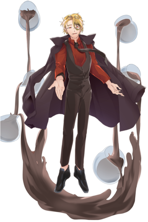 Fallen Angel Coffee Some Details Under The Cut - Sitting (500x810), Png Download