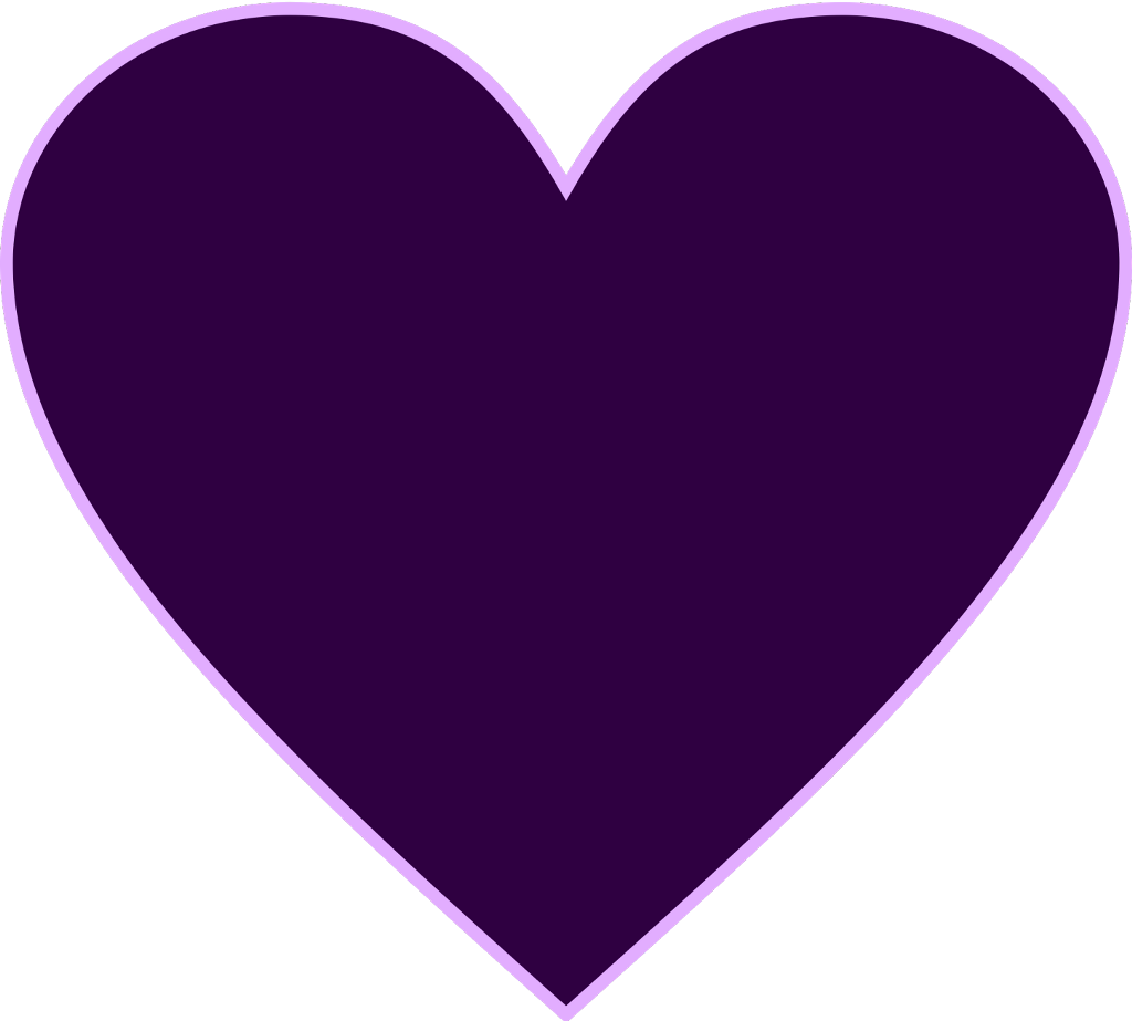 Purple Hearts For A Special Someone Whos Going Through - Heart (1024x923), Png Download
