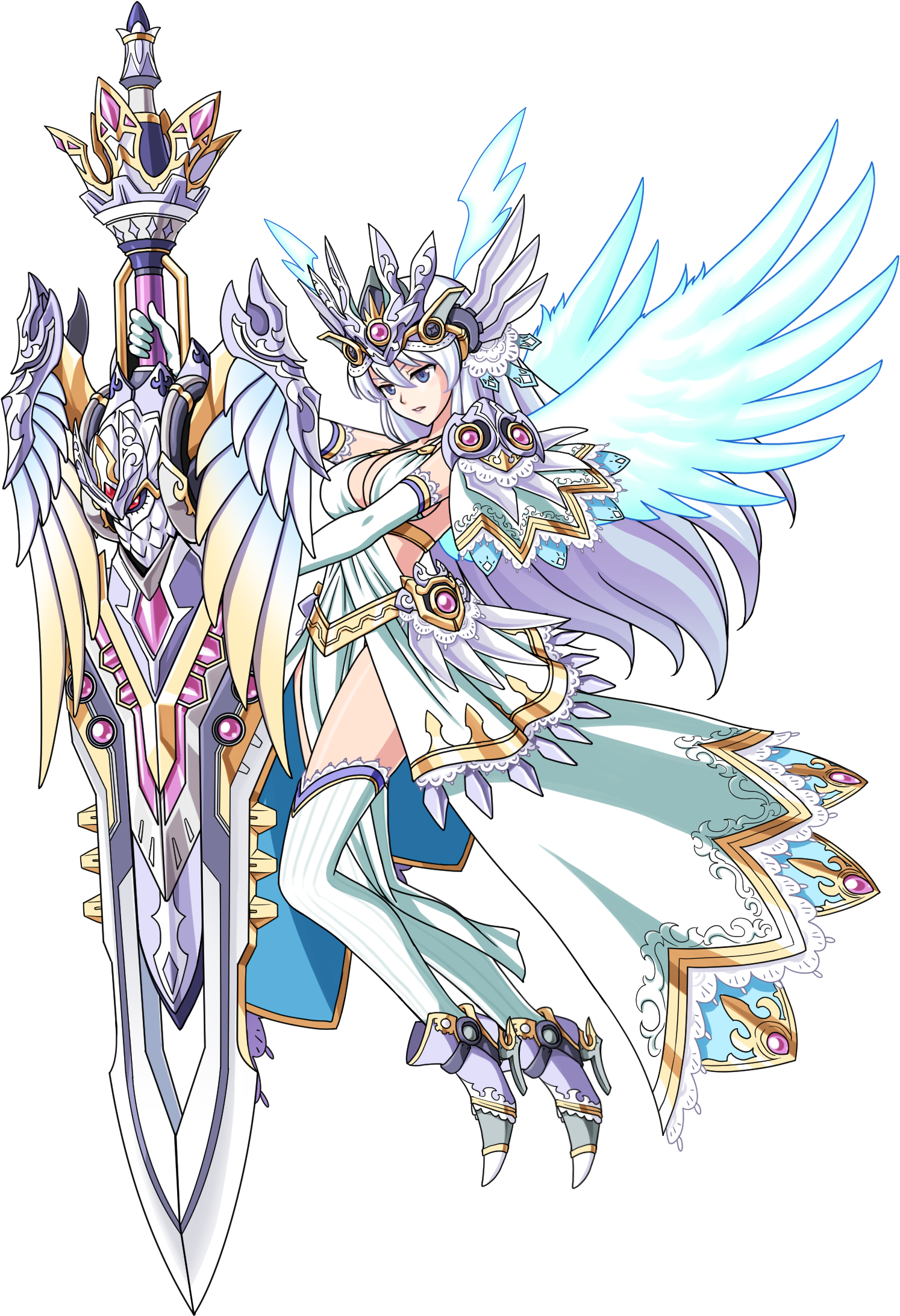 Athena, Grace Of Purity - Water Athena Unison League (1992x2414), Png Download