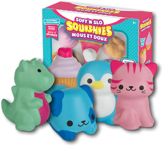 Soft'n Slo Squishies™ - Squishies Mous Et Doux (668x556), Png Download