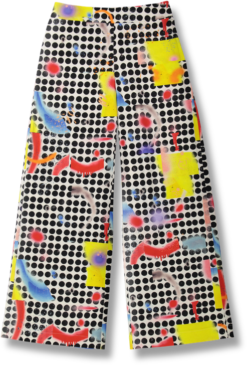Vimma Trousers Ilona Dots Colorful S L - Board Short (800x800), Png Download