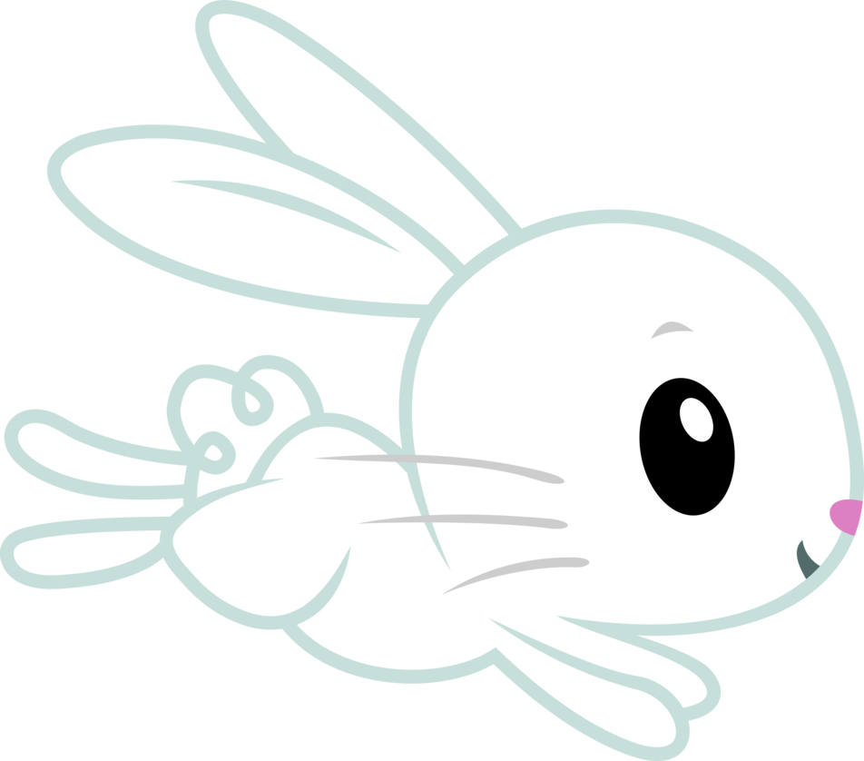 952 X 838 7 - Running Bunny Png (952x838), Png Download