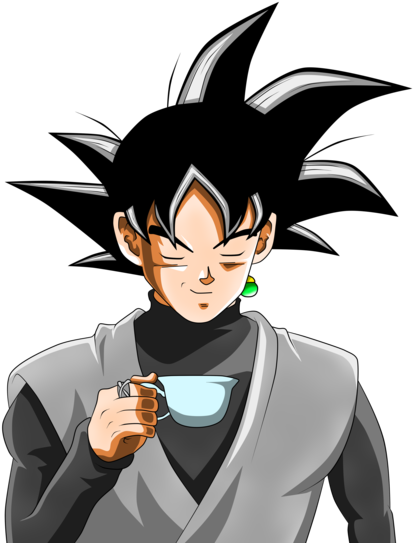 View Samegoogleiqdbsaucenao Goku Black By Rmehedi-dat55ru - Goku Black With Tea (1024x576), Png Download