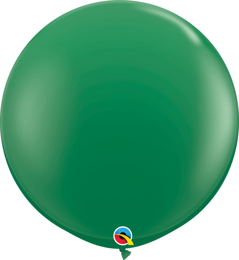 36" Jumbo Green Balloon - Green Round Balloons (942x1024), Png Download