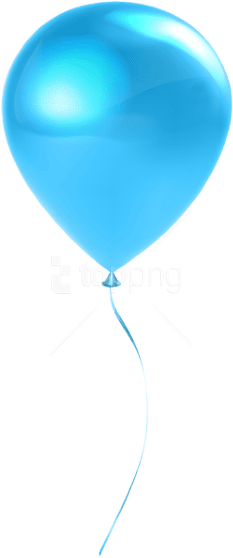 Free Png Single Sky Blue Balloon Transparent Png Images - Baby Blue Balloon Clipart Transparent Background (480x1157), Png Download
