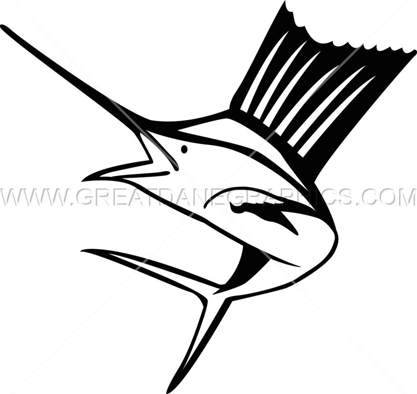 Png Freeuse Funky Sailfish - Atlantic Blue Marlin (825x780), Png Download