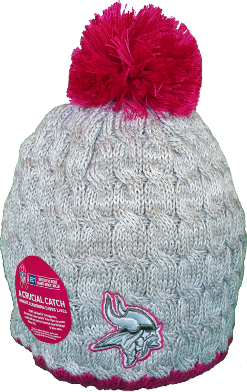 Minnesota Vikings Breast Cancer Awareness Womens Toque - Knit Cap (482x764), Png Download