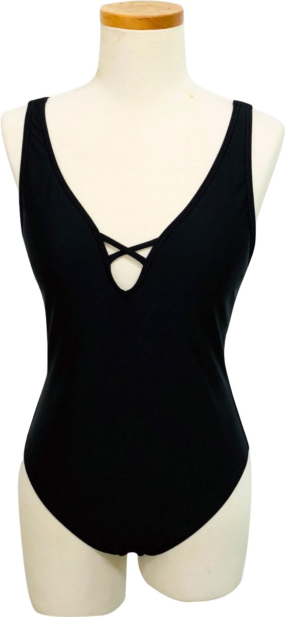 Women's Strappy Front One Piece Swimsuit - Maillot (960x1278), Png Download