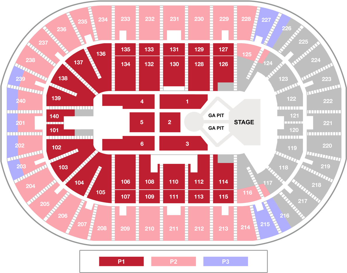 Section 101 - Selena Gomez Revival Tour Seating Chart (1280x1012), Png Download