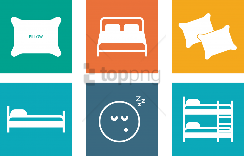 Free Png Image Free Stock Bedding Pillow Icon Bed Picture - Png Pillow Icon (850x543), Png Download