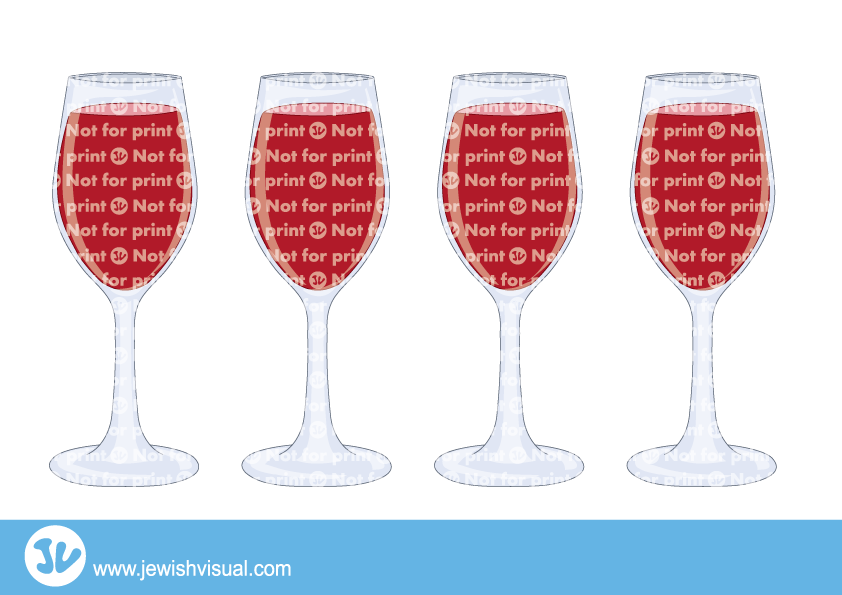 Cups Clipart Four - Wine Glass (842x595), Png Download