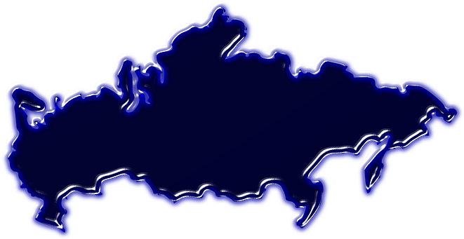 Blank Political World Map Printable - Russia Silhouette (960x482), Png Download