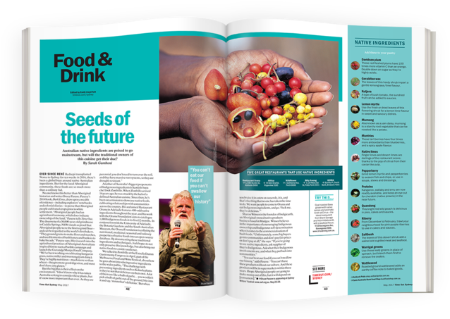 Time Out Issue - Aboriginal Bush Tucker (700x525), Png Download