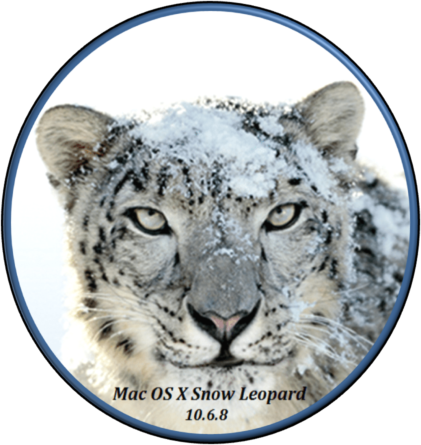 Mac Os X Snow Leopard Iatkos - Apple Snow Leopard (843x891), Png Download