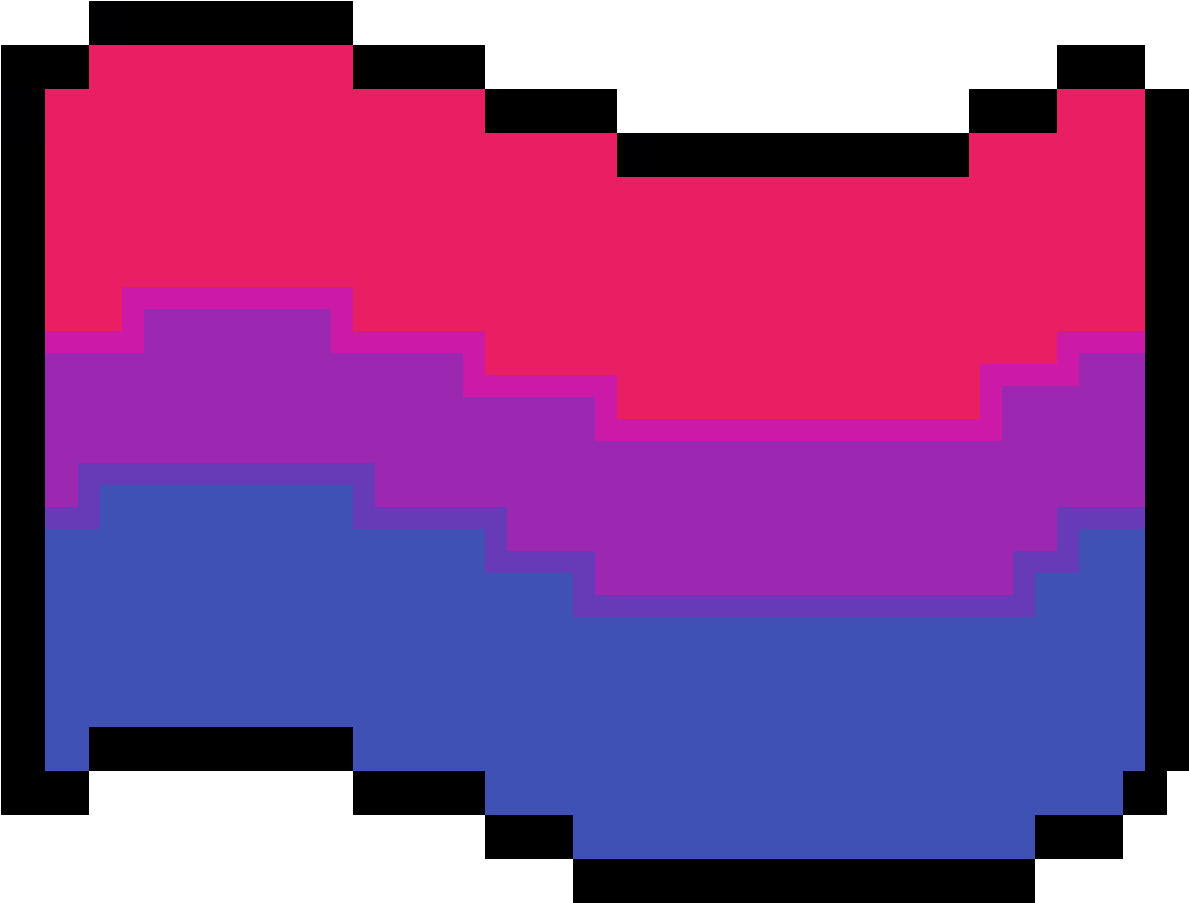 Bi Pride Flag - Falco Lombardi Gif Pixel (1188x1100), Png Download