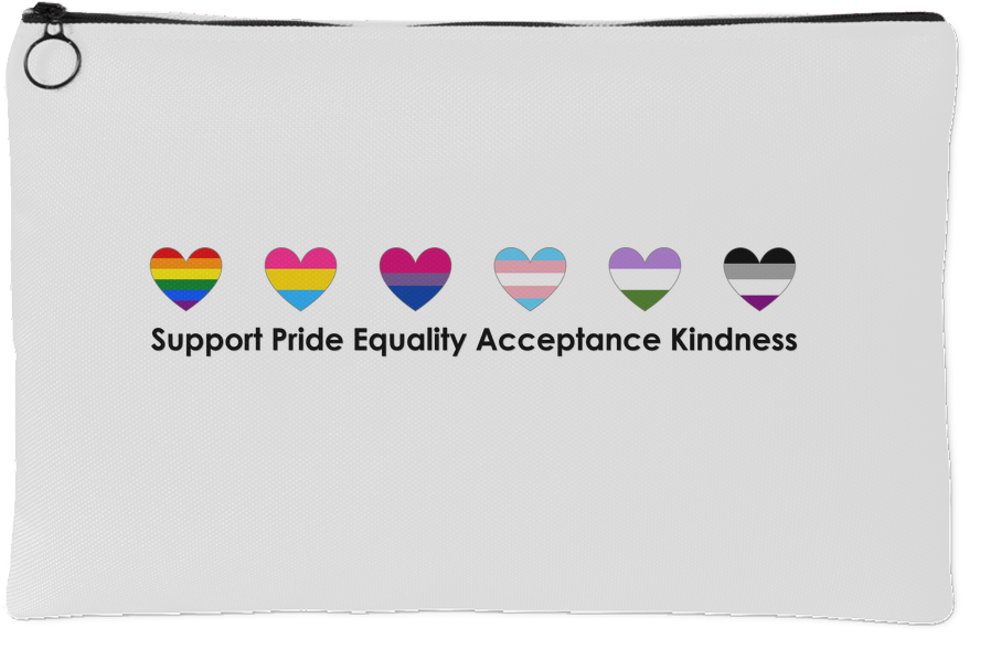 Pride Flag Hearts - Coin Purse (1024x1024), Png Download