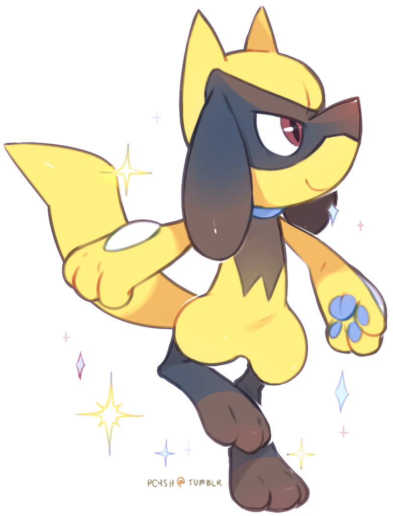 Riku The Shiny Riolu - Shiny Riolu And Lucario (782x1026), Png Download