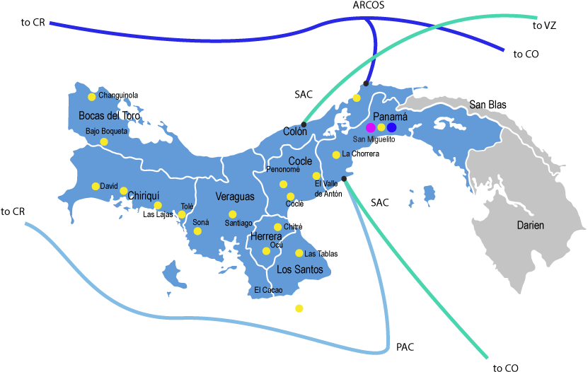 Mapapanama - Panama Map Black (868x612), Png Download