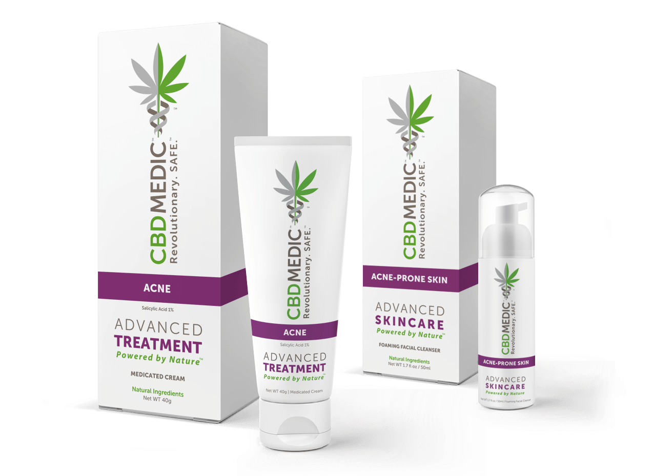 Acne Family Of Cbd Medic Products - Cosmetics (1290x960), Png Download