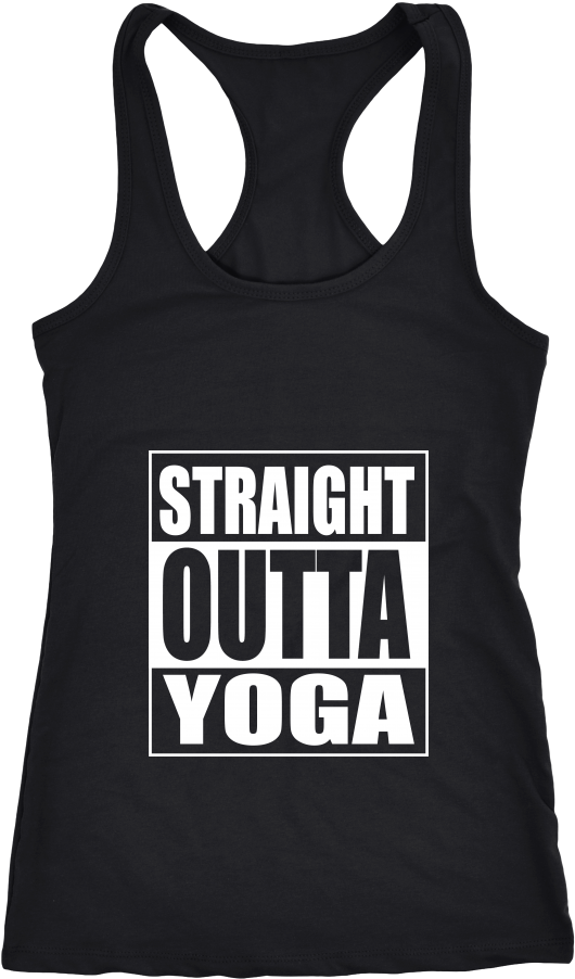 Limited Edition Straight Outta Yoga Tanks - Active Tank (1000x1000), Png Download