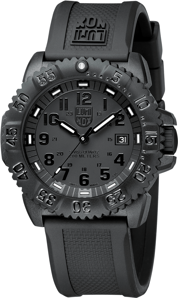 L Evo Navy Seal Blackout Men's 44mm Watch - Luminox Xs 3051 Bo (750x1234), Png Download
