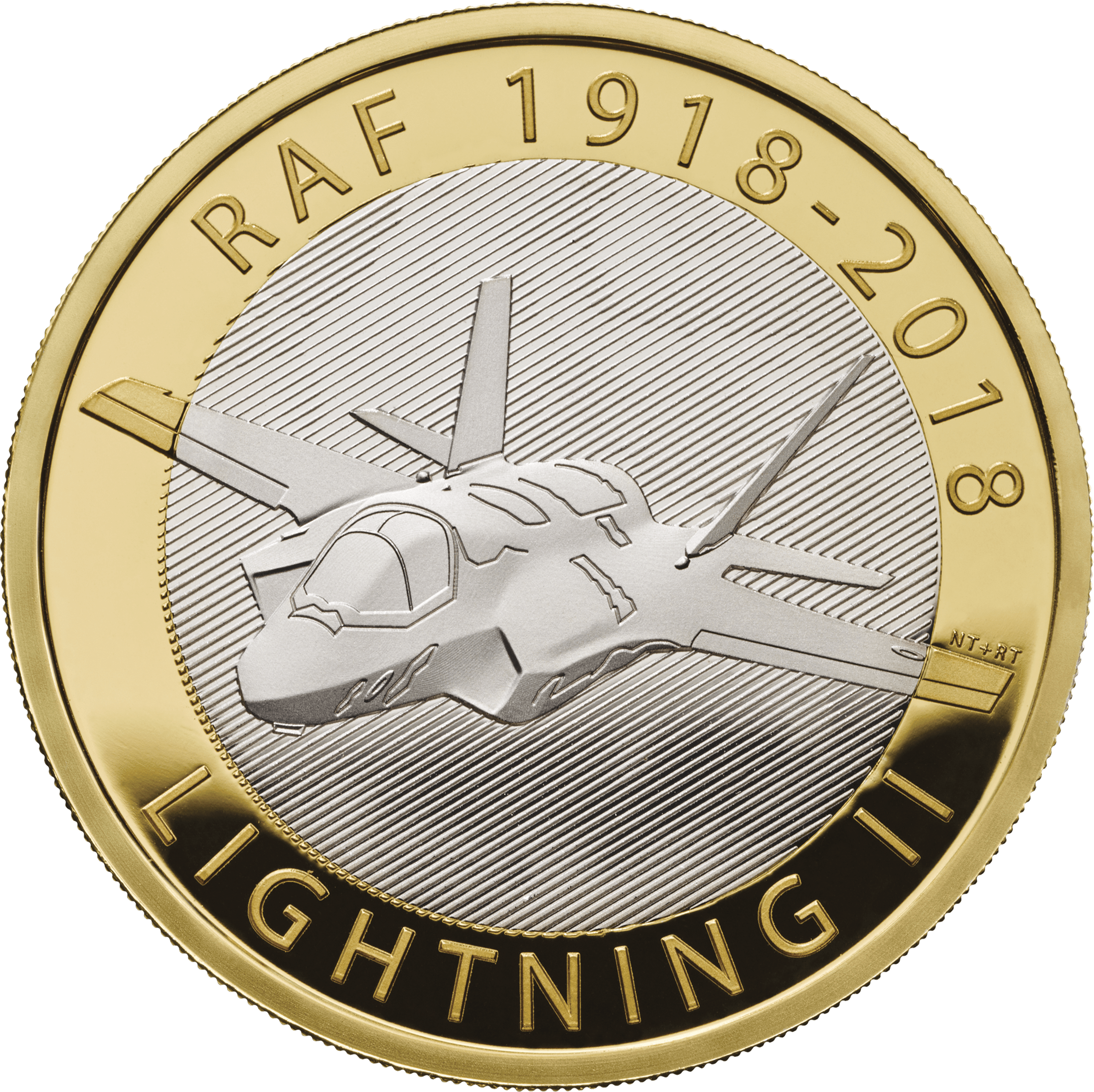 The Raf Centenary 2018 Lightning Ii Uk Silver Proof - Royal Air Force Coin (2195x2190), Png Download